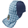 FR Cotton Welding Cap with Hidden Bill Extension, Blue Plaid